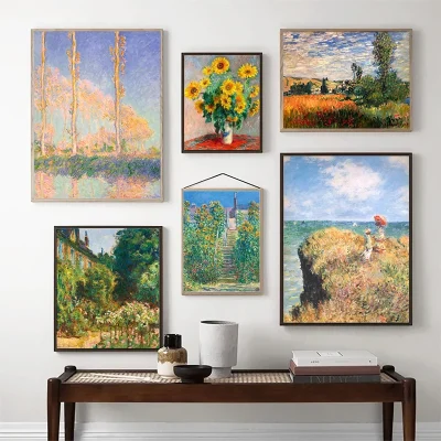 Collection d'impressions sur toile inspirées des œuvres de Claude Monet