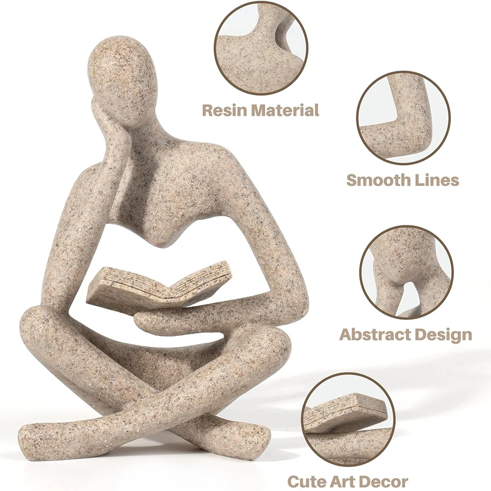 Sculpture Décorative « Le Penseur » – Décoration Moderne – Image 3