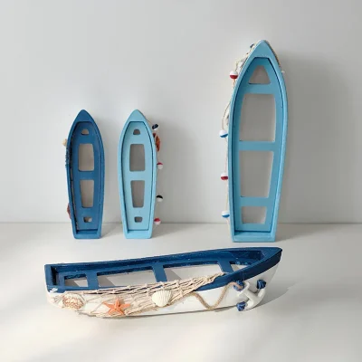 Bateau Décoratif en Bois – Décoration sur le Thème Marin