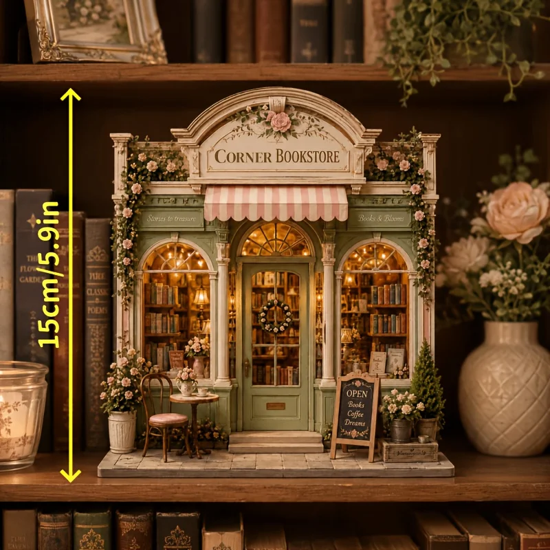 Décoration de Bibliothèque en Bois 3D – Mini Librairie à Poser – Image 5