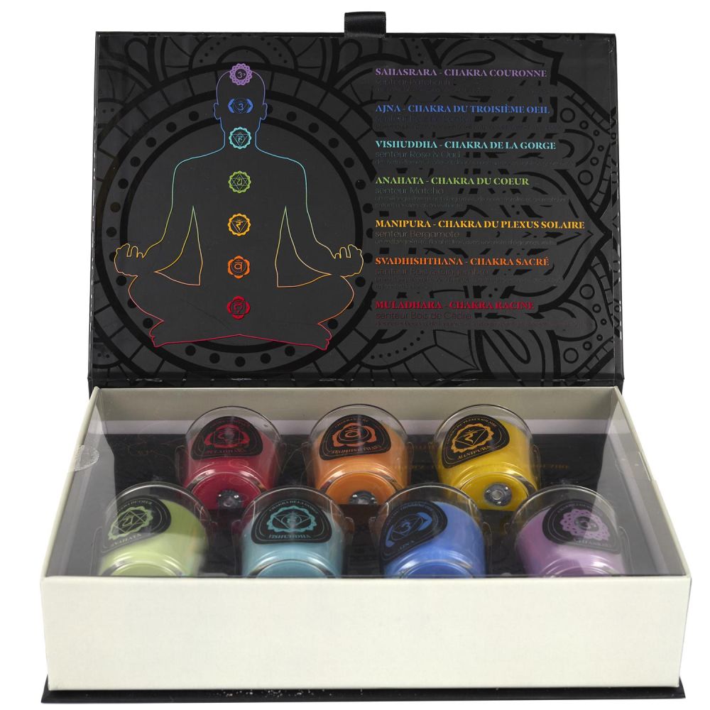 Coffret cadeau 7 bougies parfumées Chakra – Image 4